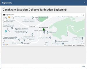 Acil Durum Olay Konumu Haritası
